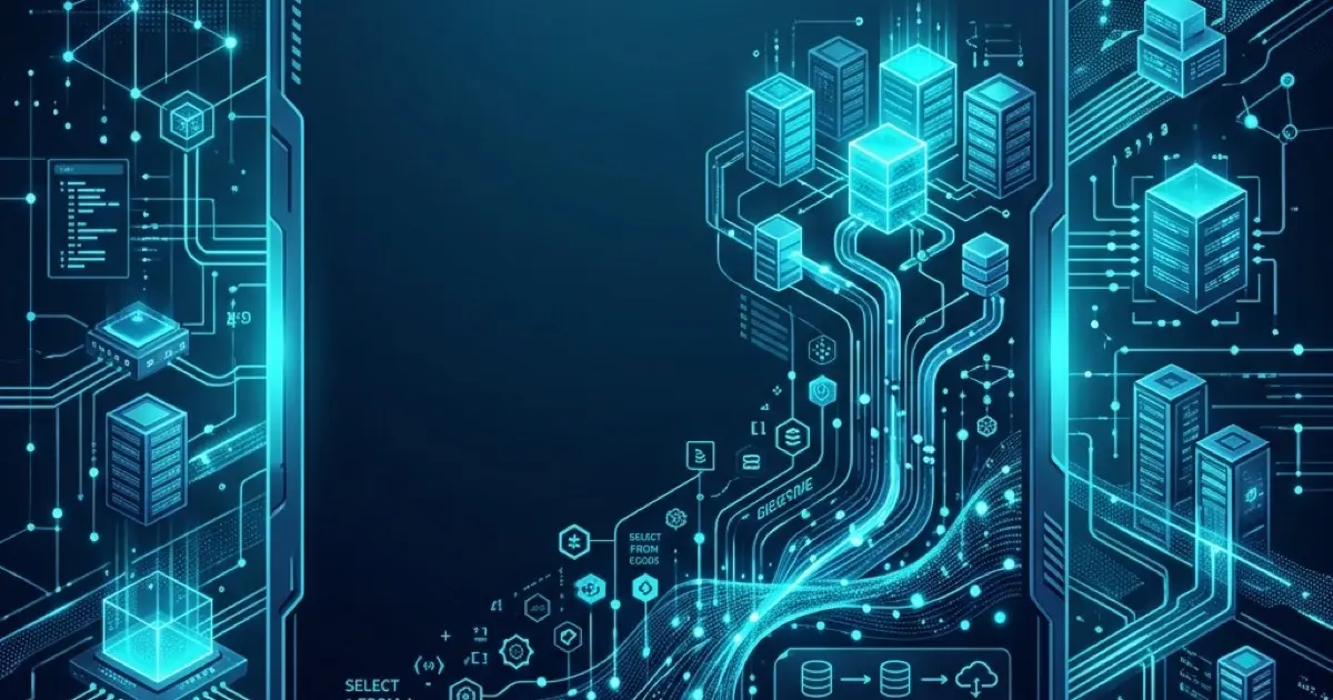 Data engineer workspace with pipeline monitoring dashboard, cloud architecture diagrams, and code editor on dual screens