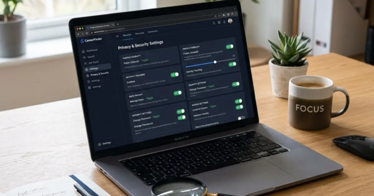 LinkedIn settings interface showing job search configuration toggles