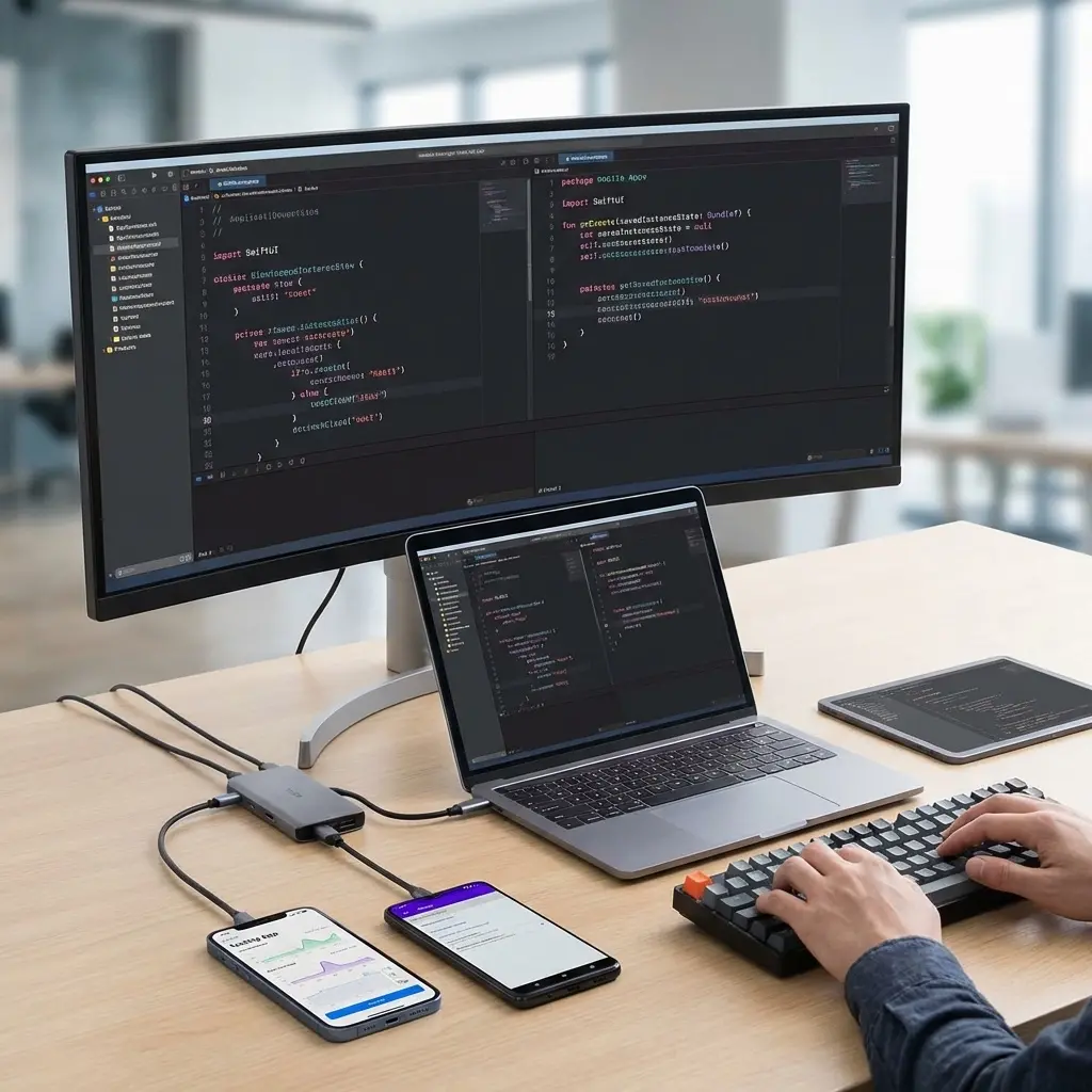 Mobile developer resume template with iOS and Android skills