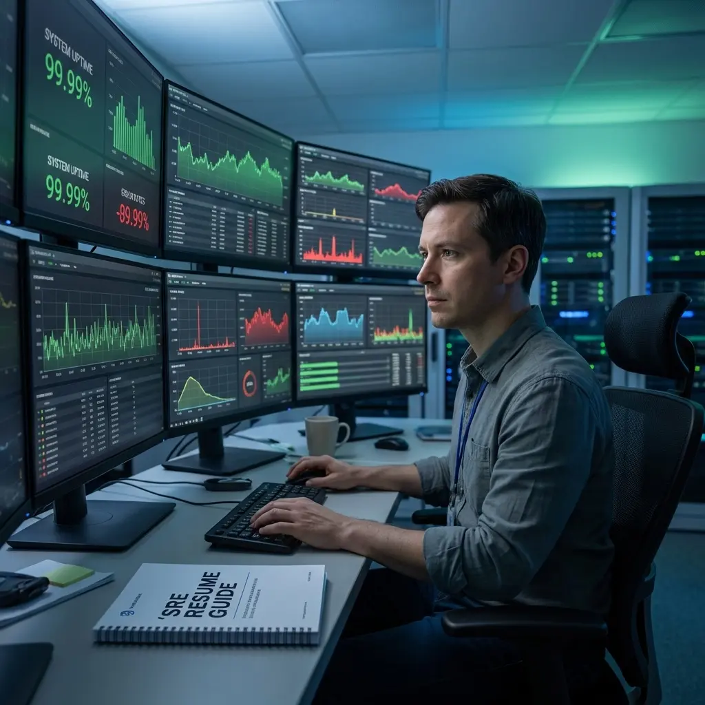 SRE resume with reliability and automation skills highlighted