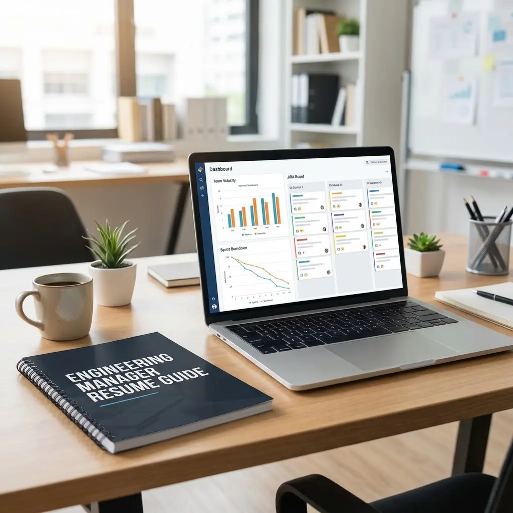Engineering manager resume highlighting leadership metrics and delivery outcomes