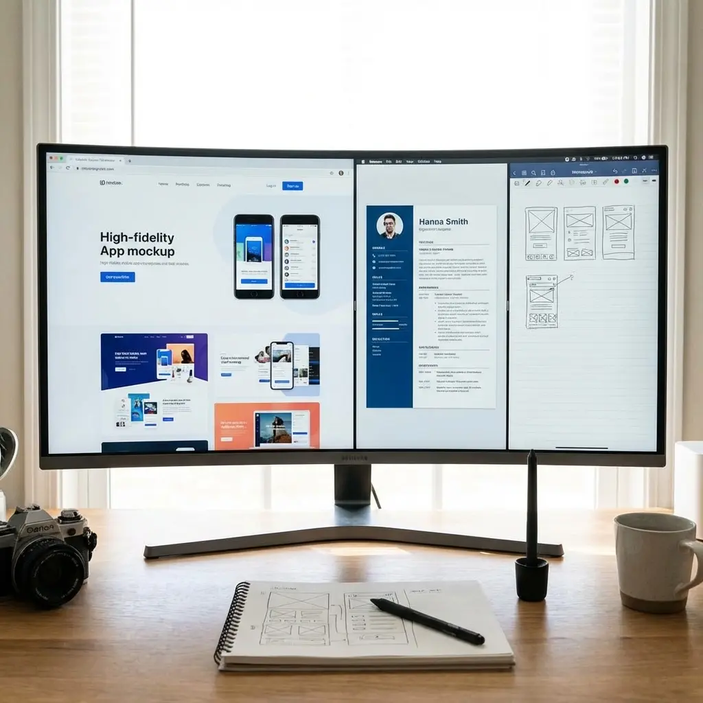 UX designer resume with research and design keywords highlighted