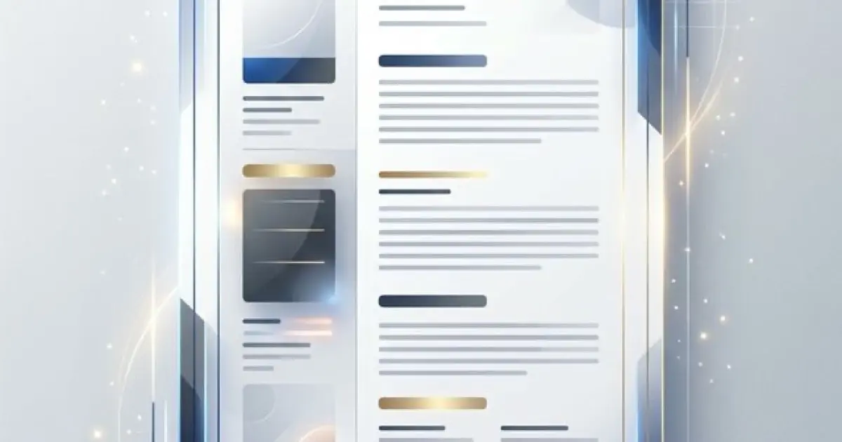 Clean resume layout showing proper margins and white space formatting on a desk