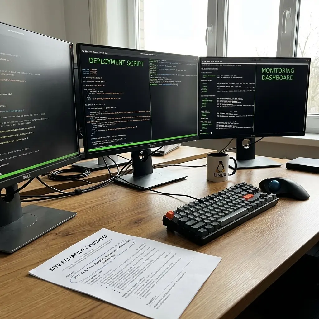 SRE resume with reliability and observability keywords
