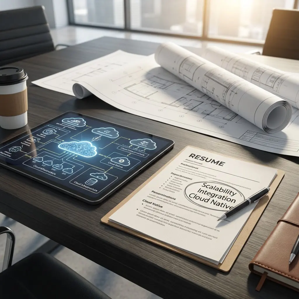 Solutions architect resume with cloud and enterprise keywords