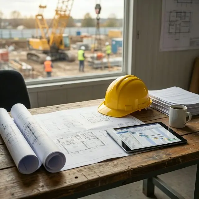 Construction project manager resume with scheduling and safety keywords highlighted