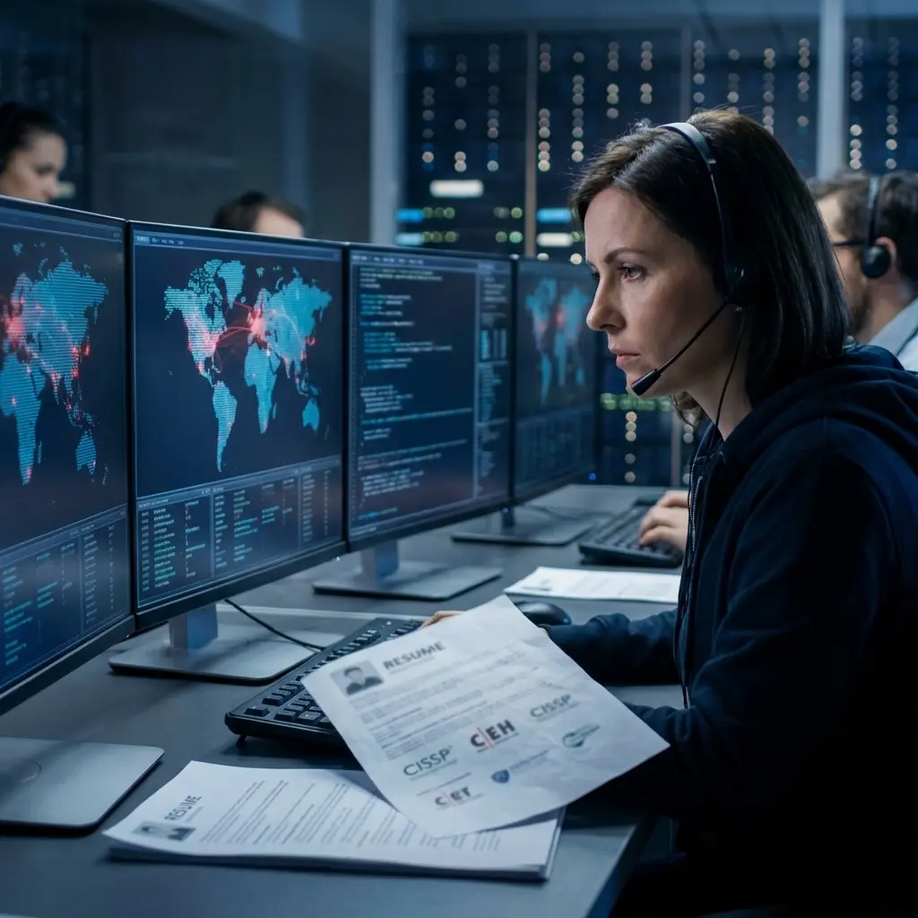 Cybersecurity analyst resume with security tools and certifications