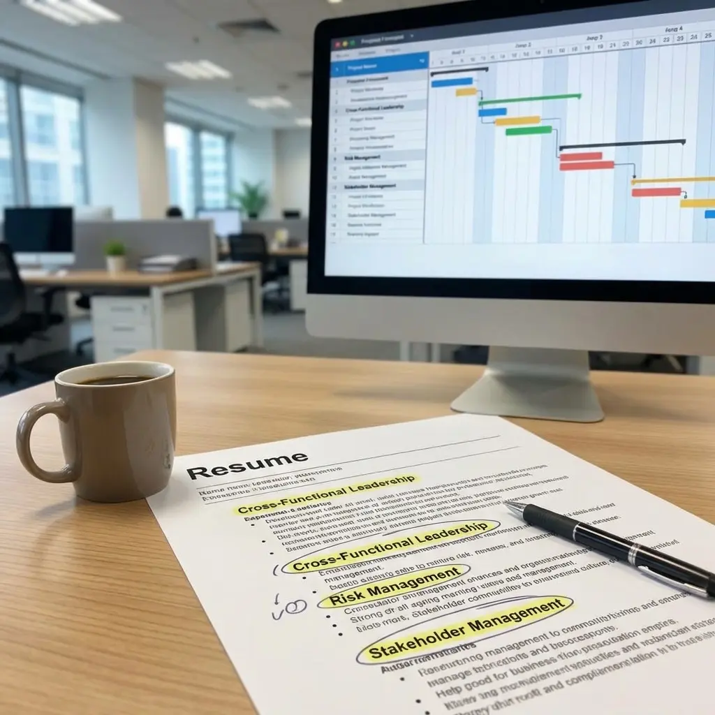 TPM resume with program delivery and coordination keywords highlighted