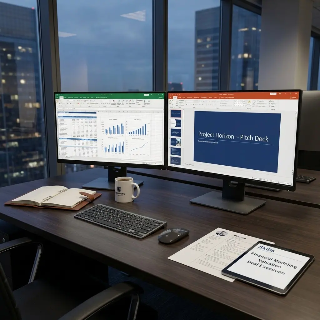 Investment banking resume with deal and financial modeling keywords